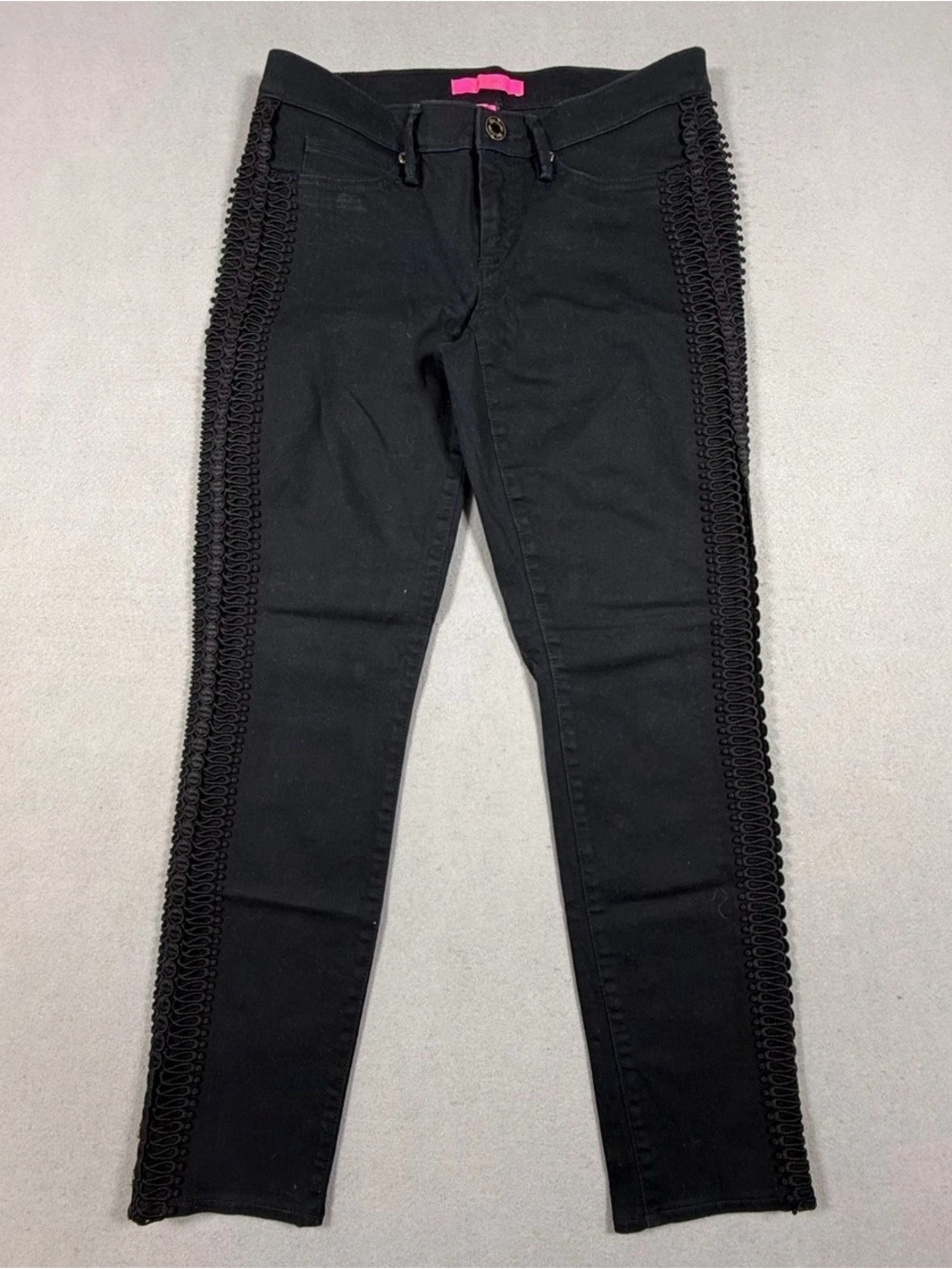 Women’s Lilly Pulitzer Worth Skinny Stretch Jeans in Washed Black Onyx size 4